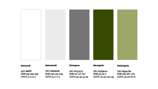 Farbpalette ganzheitliche Praxis